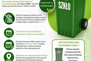 Zielone kubły na szkło trafią do mieszkańców